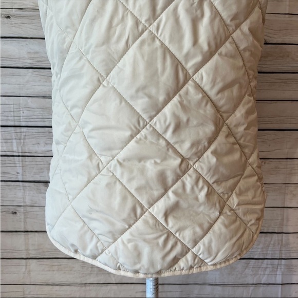 J. Crew Mercantile White/Cream Puffer Vest Size X-Small - Picture 7 of 12
